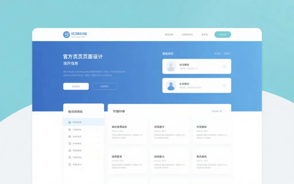 信息展示页面设计图